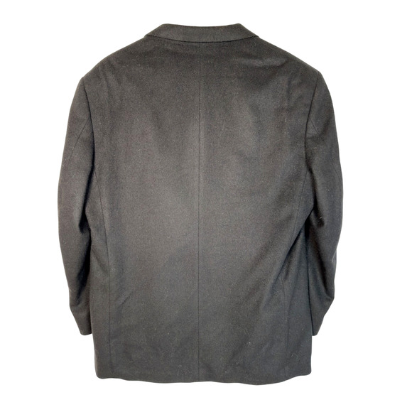 Huckberry 44R 100% Cashmere Blazer $750 Black Luxury Sport Coat Jacket Black - Picture 6 of 10